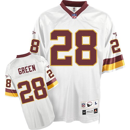 Men's Premier Darrell Green Reebok Jersey White Road - #28 Throwback NFL Washington Redskins